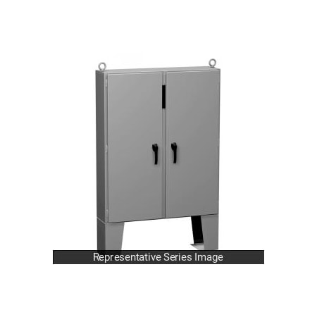 Hammond 3 Point Latch with Screw and Padlock Electrical Enclosures, 72.13 in H, 12.13 in D, 60.88 in W 2UDCP726112FFTC